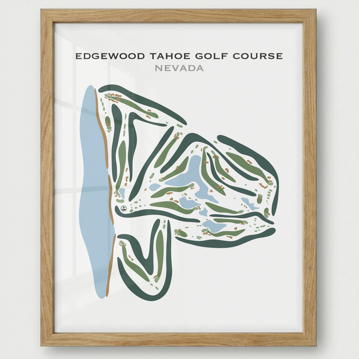 Edgewood Tahoe Golf Course, Nevada - Printed Golf Courses