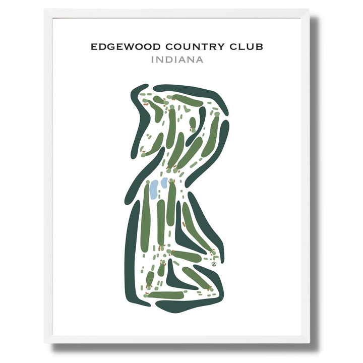 Edgewood Country Club, Indiana - Printed Golf Courses