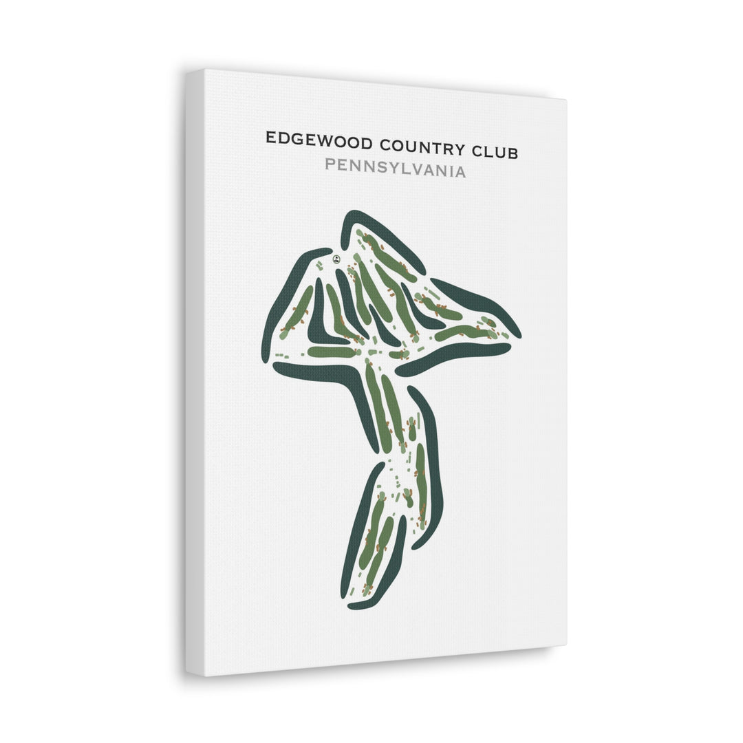 Edgewood Country Club, Pennsylvania - Printed Golf Courses