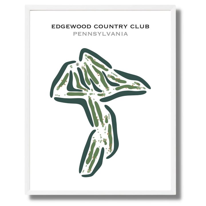 Edgewood Country Club, Pennsylvania - Printed Golf Courses