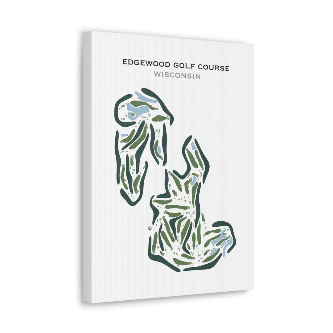 Edgewood Golf Course, Wisconsin - Printed Golf Course