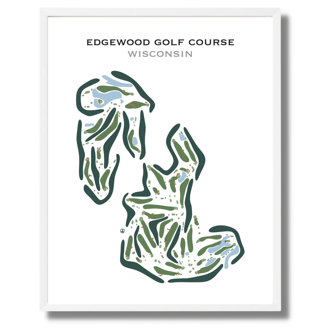 Edgewood Golf Course, Wisconsin - Printed Golf Course