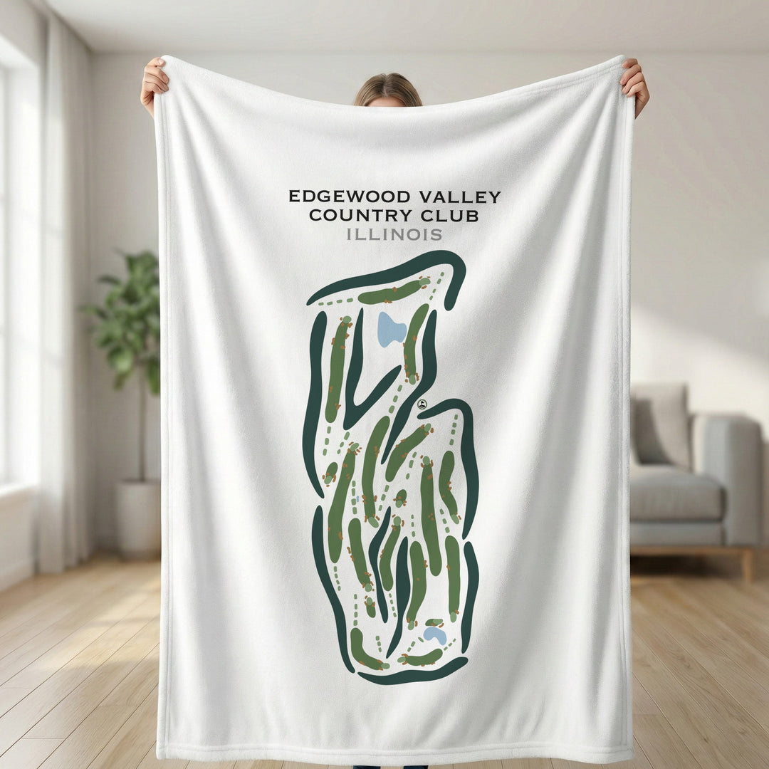 Edgewood Valley Country Club, Illinois - Printed Golf Courses