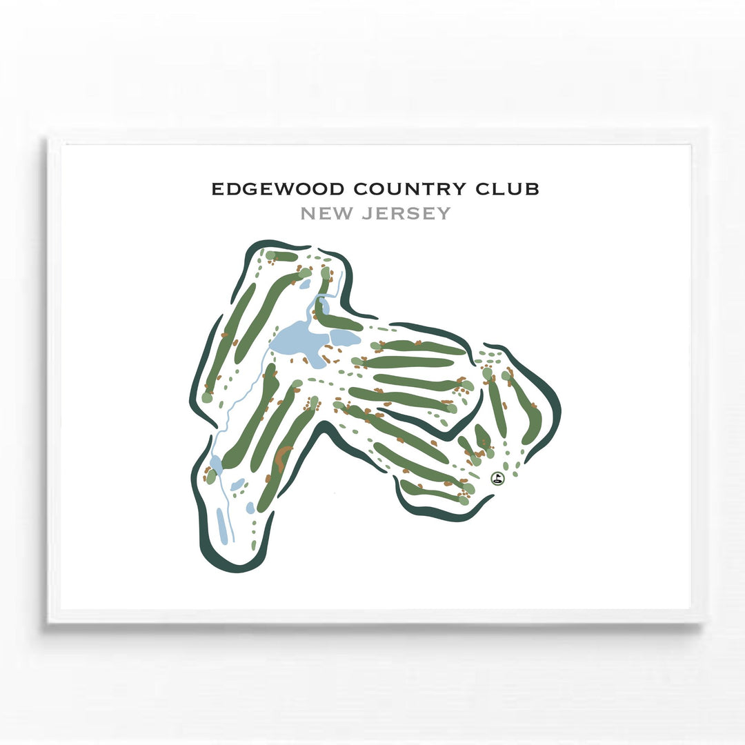 Edgewood Country Club, New Jersey - Printed Golf Courses