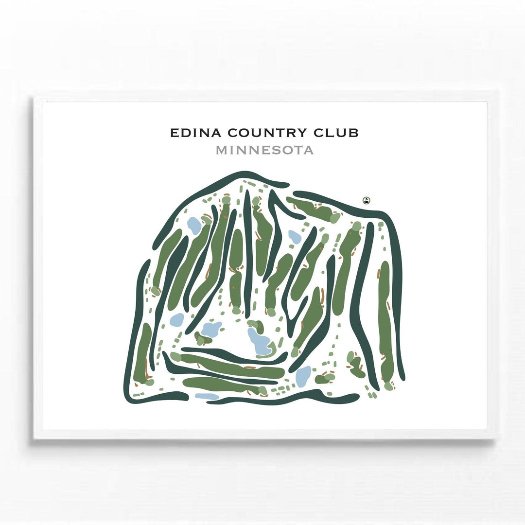 Edina Country Club, Minnesota - Printed Golf Course