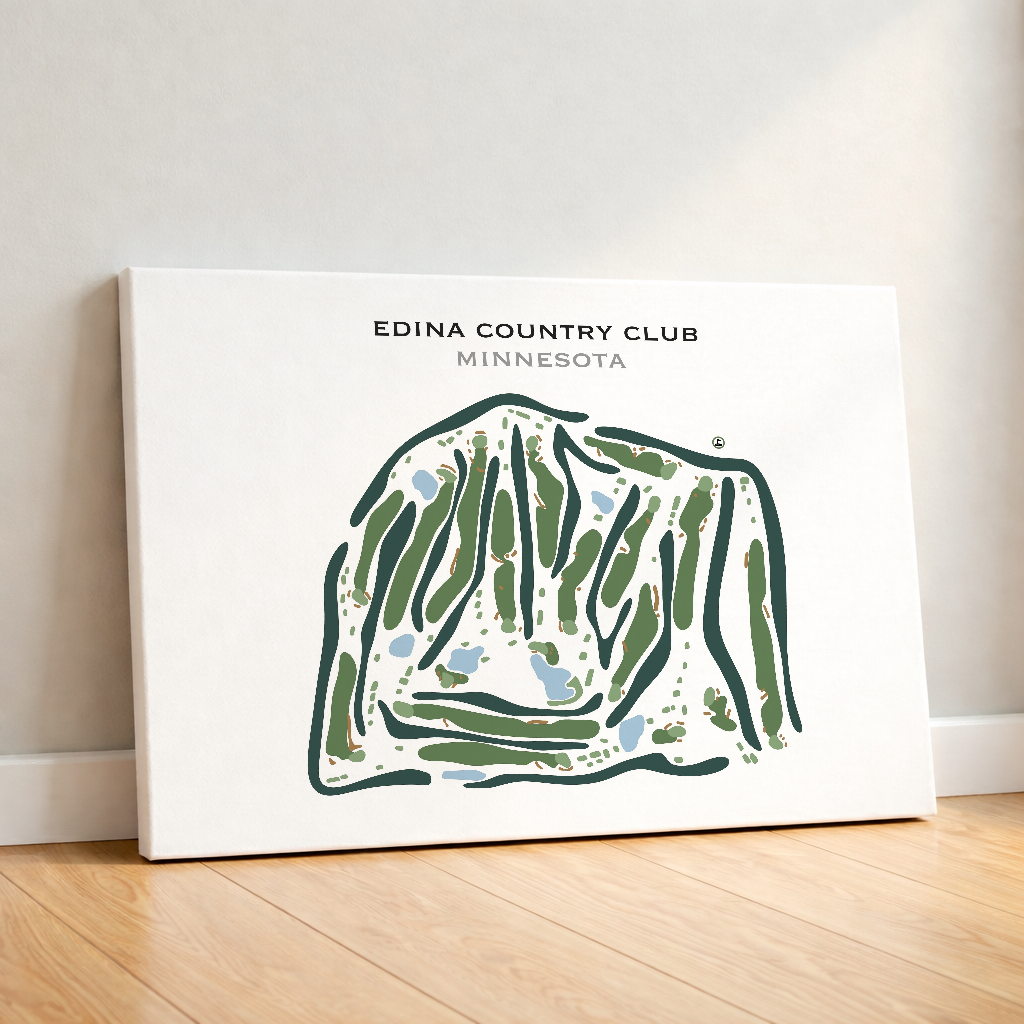 Edina Country Club, Minnesota - Printed Golf Course