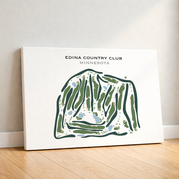 Edina Country Club, Minnesota - Printed Golf Course