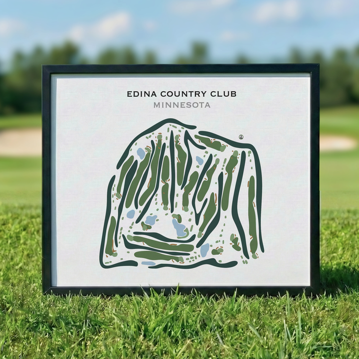 Edina Country Club, Minnesota - Printed Golf Course