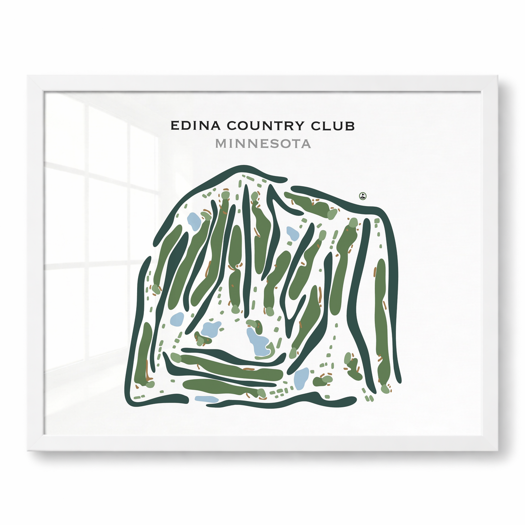 Edina Country Club, Minnesota - Printed Golf Course