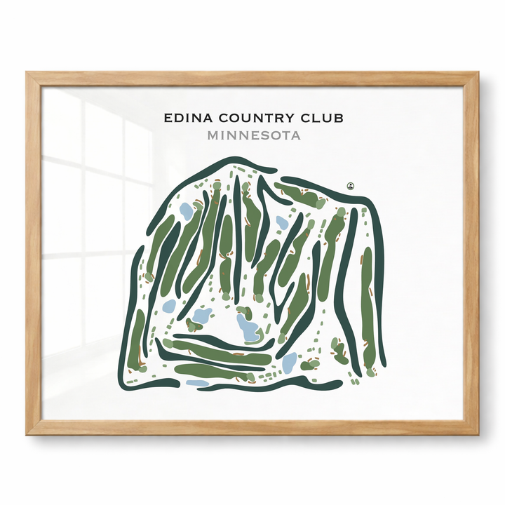 Edina Country Club, Minnesota - Printed Golf Course