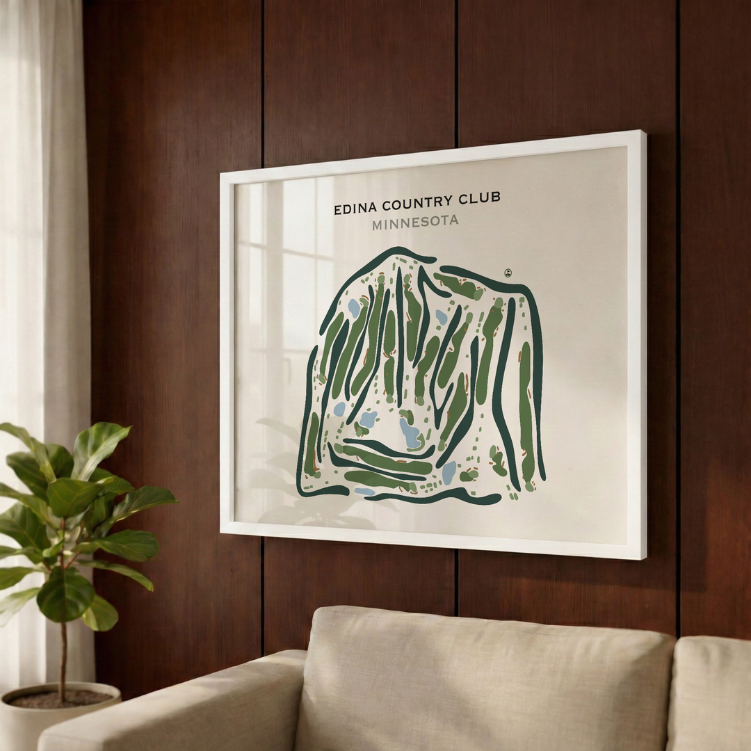 Edina Country Club, Minnesota - Printed Golf Course