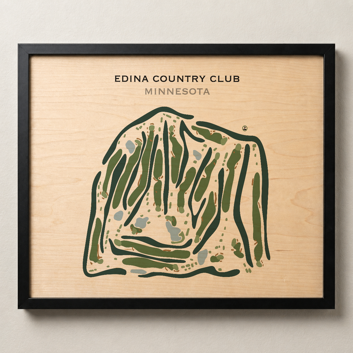 Edina Country Club, Minnesota - Printed Golf Course