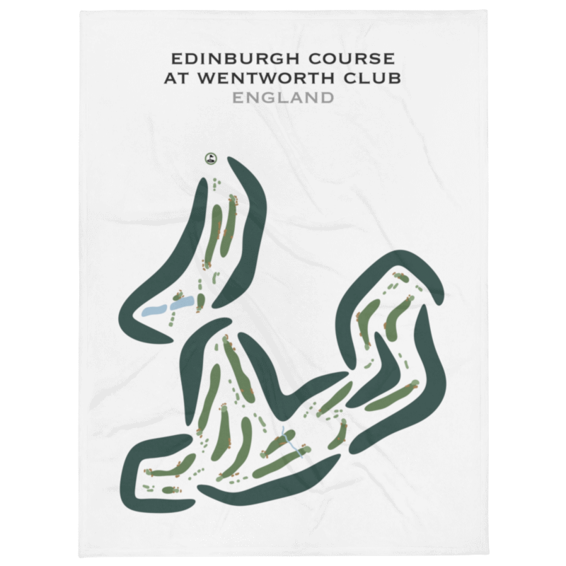 Edinburgh Course at Wentworth Golf Club, England - Printed Golf Courses