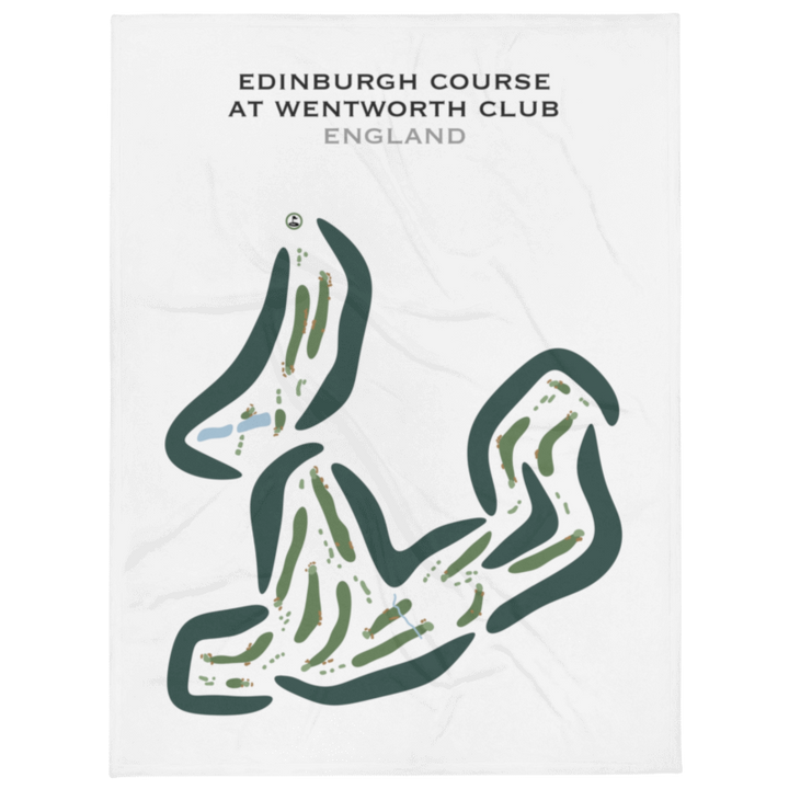 Edinburgh Course at Wentworth Golf Club, England - Printed Golf Courses