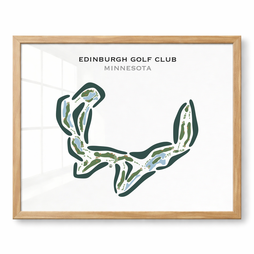 Edinburgh Golf Club, Minnesota - Printed Golf Courses