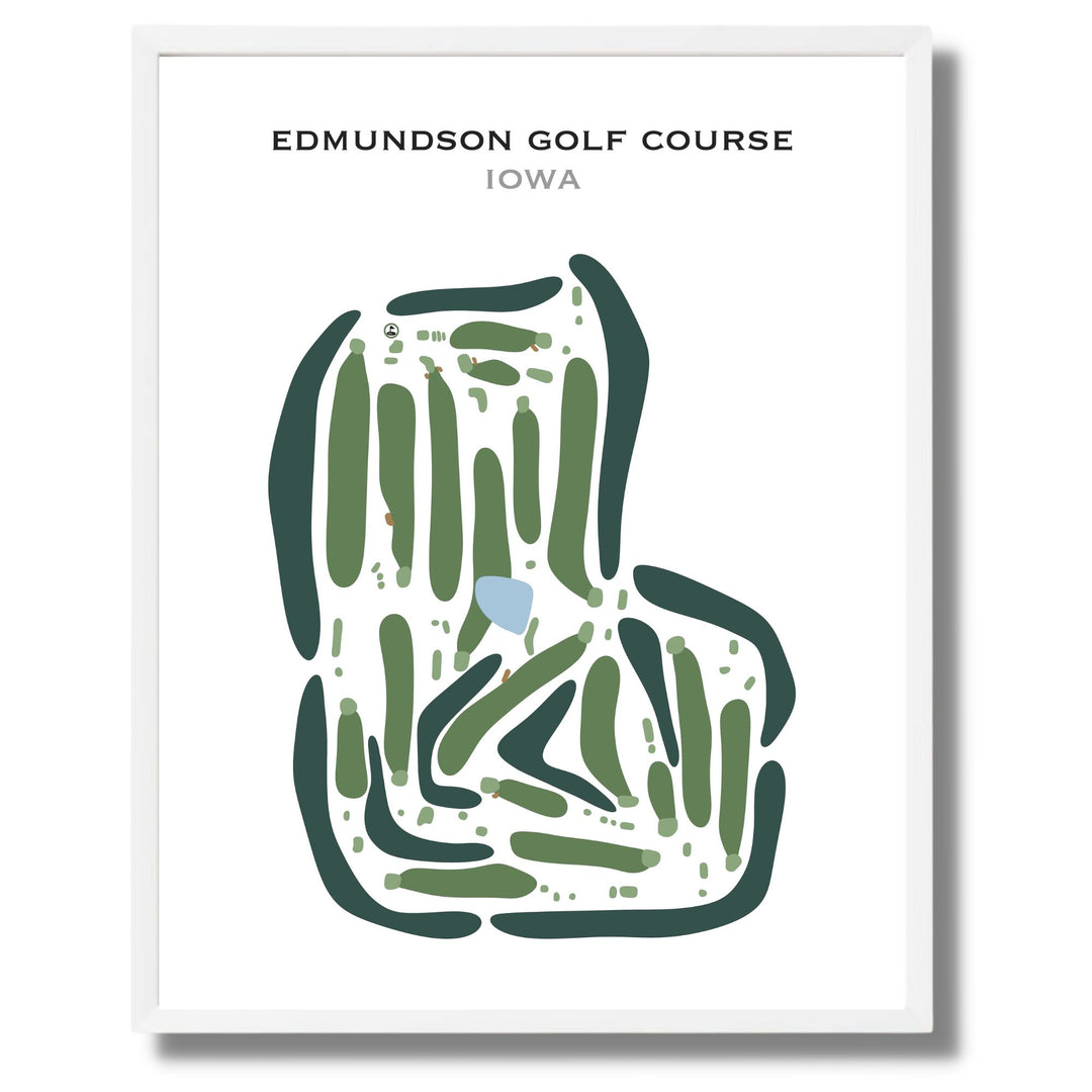 Edmundson Golf Course, Iowa - Printed Golf Courses