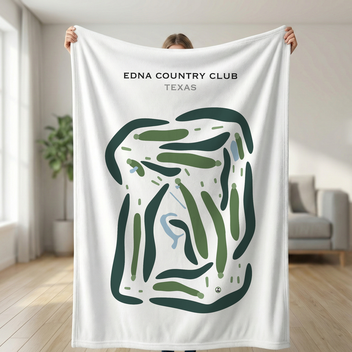 Edna Country Club, Texas - Printed Golf Courses