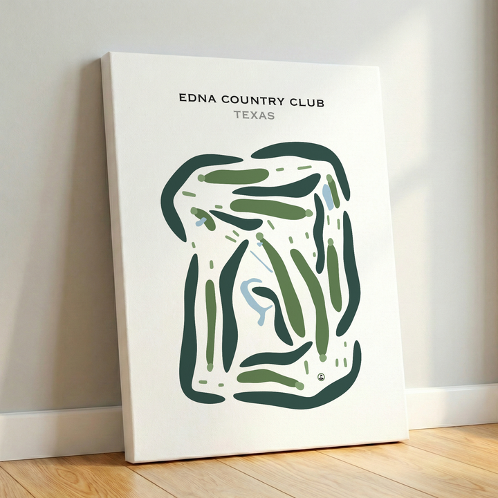 Edna Country Club, Texas - Printed Golf Courses