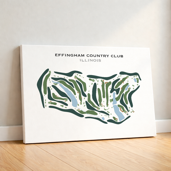 Effingham Country Club, Illinois - Printed Golf Course
