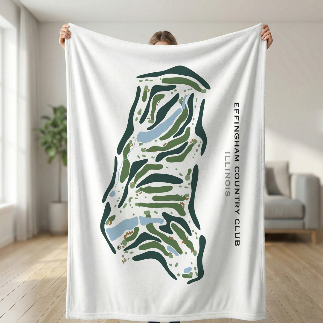 Effingham Country Club, Illinois - Printed Golf Course