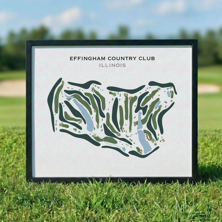 Effingham Country Club, Illinois - Printed Golf Course