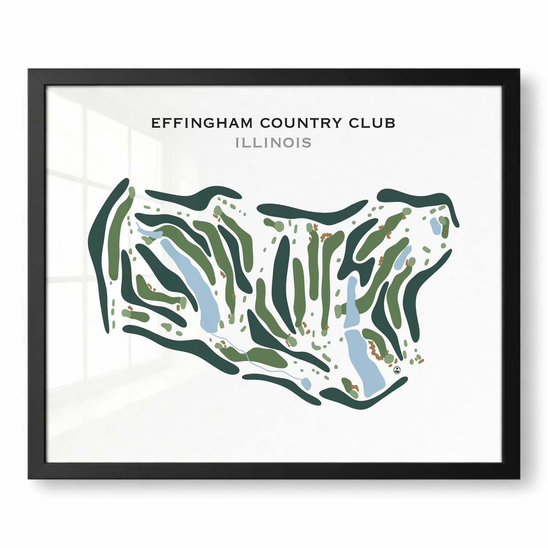 Effingham Country Club, Illinois - Printed Golf Course