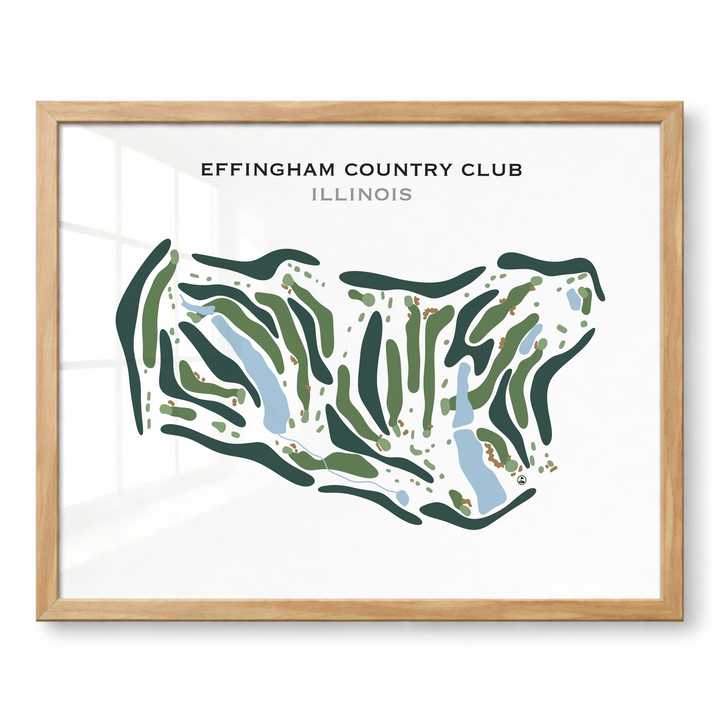 Effingham Country Club, Illinois - Printed Golf Course