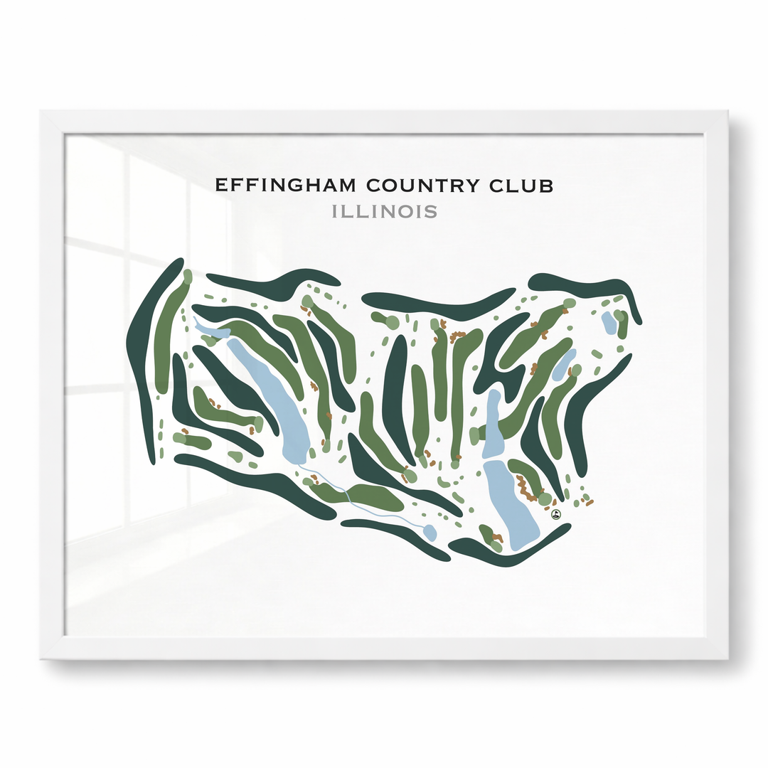 Effingham Country Club, Illinois - Printed Golf Course