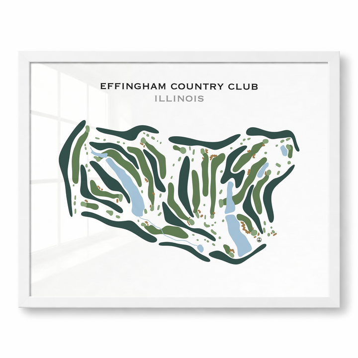 Effingham Country Club, Illinois - Printed Golf Course