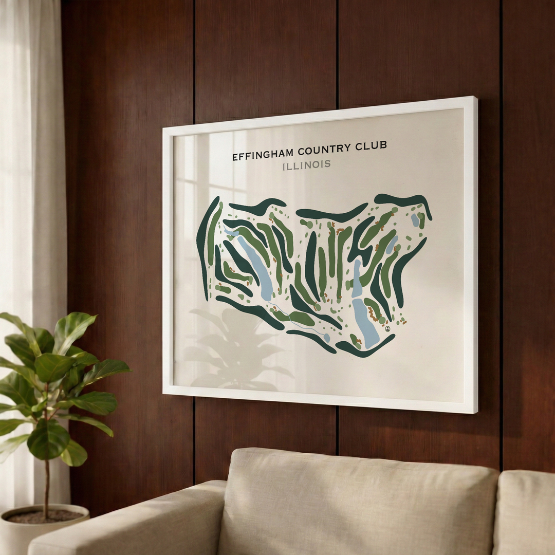 Effingham Country Club, Illinois - Printed Golf Course