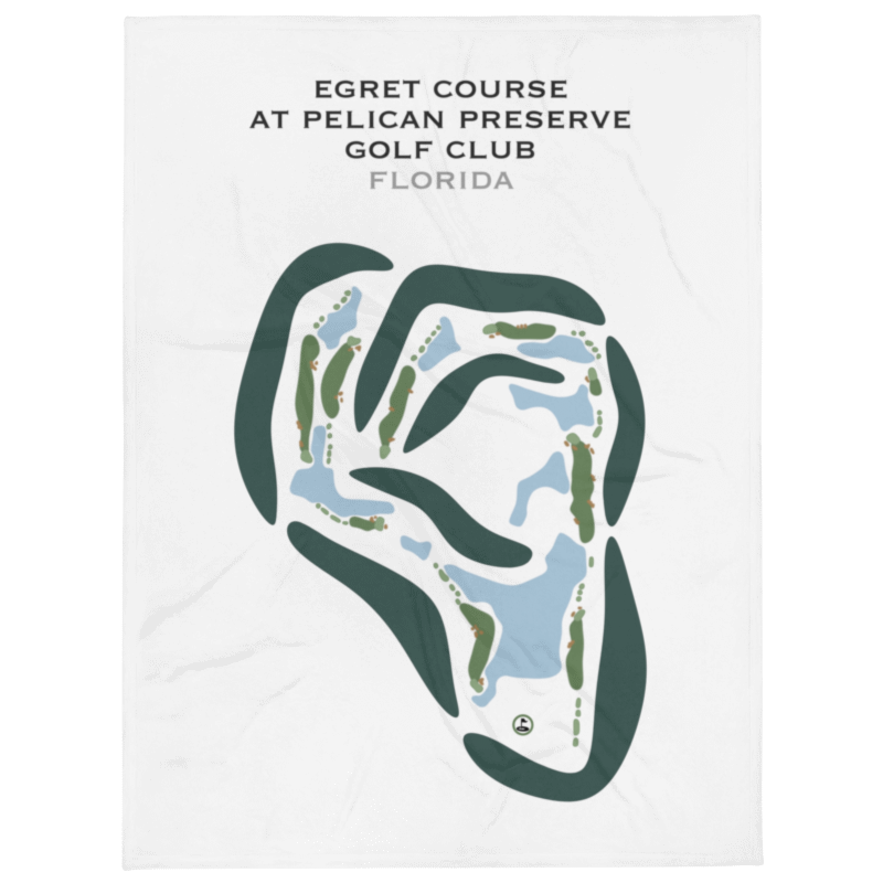 Egret Golf Course at Pelican Preserve Golf Club, Florida - Printed Golf Courses
