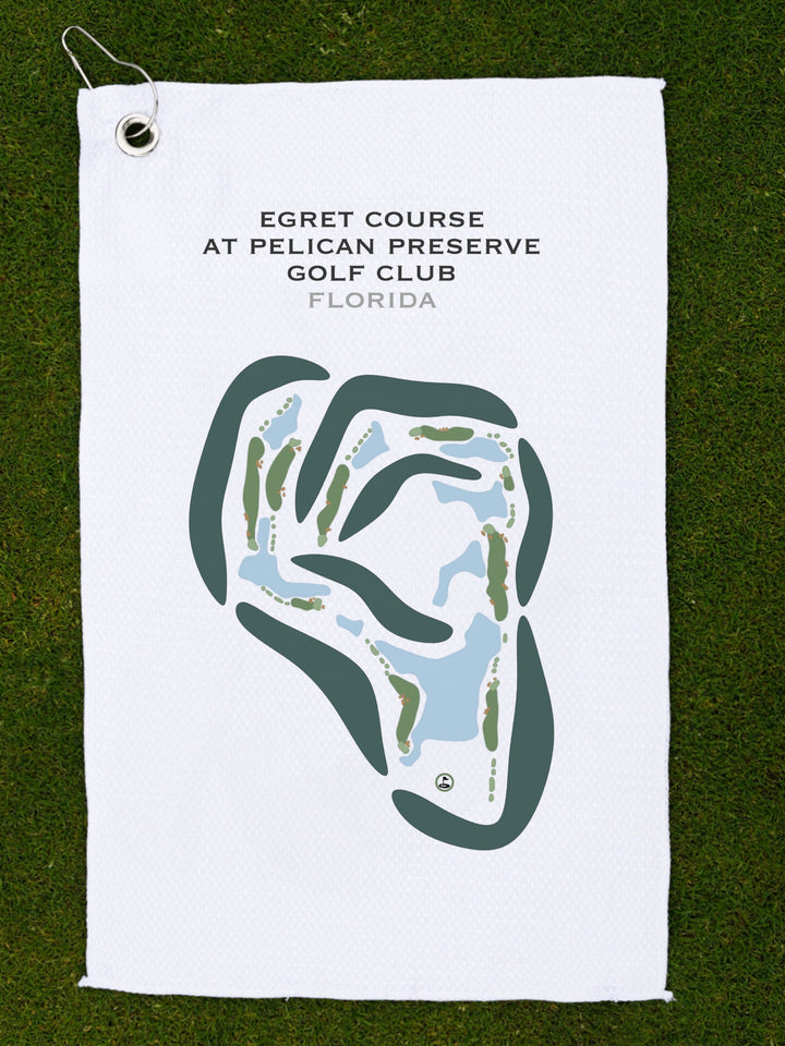 Egret Golf Course at Pelican Preserve Golf Club, Florida - Printed Golf Courses