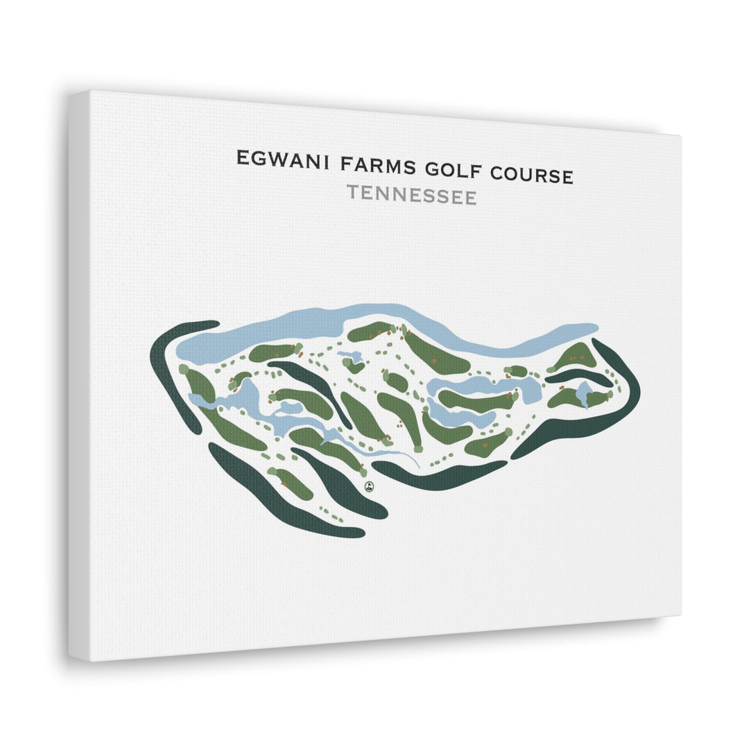 Egwani Farms Golf Course, Tennessee - Printed Golf Courses