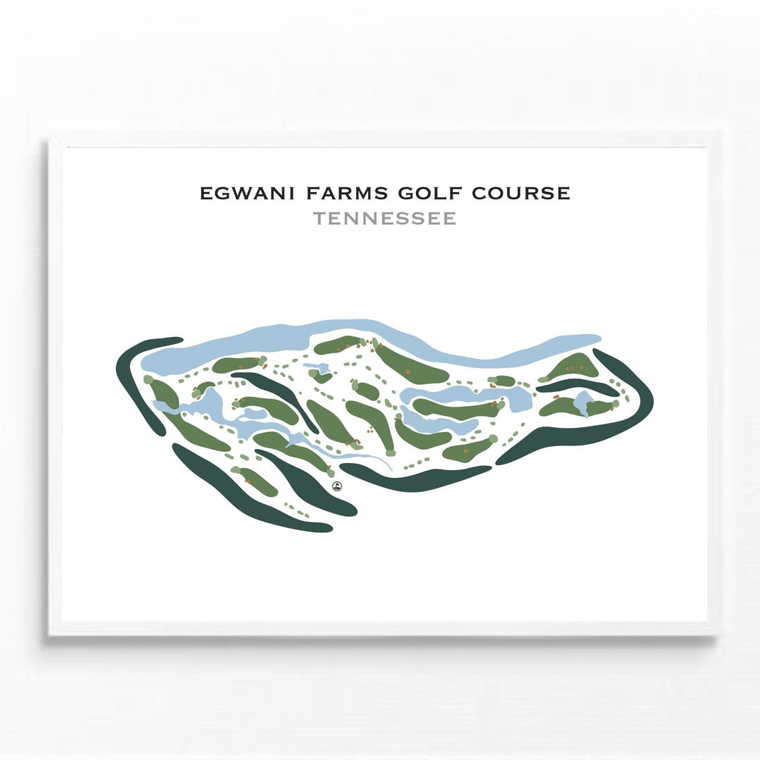 Egwani Farms Golf Course, Tennessee - Printed Golf Courses