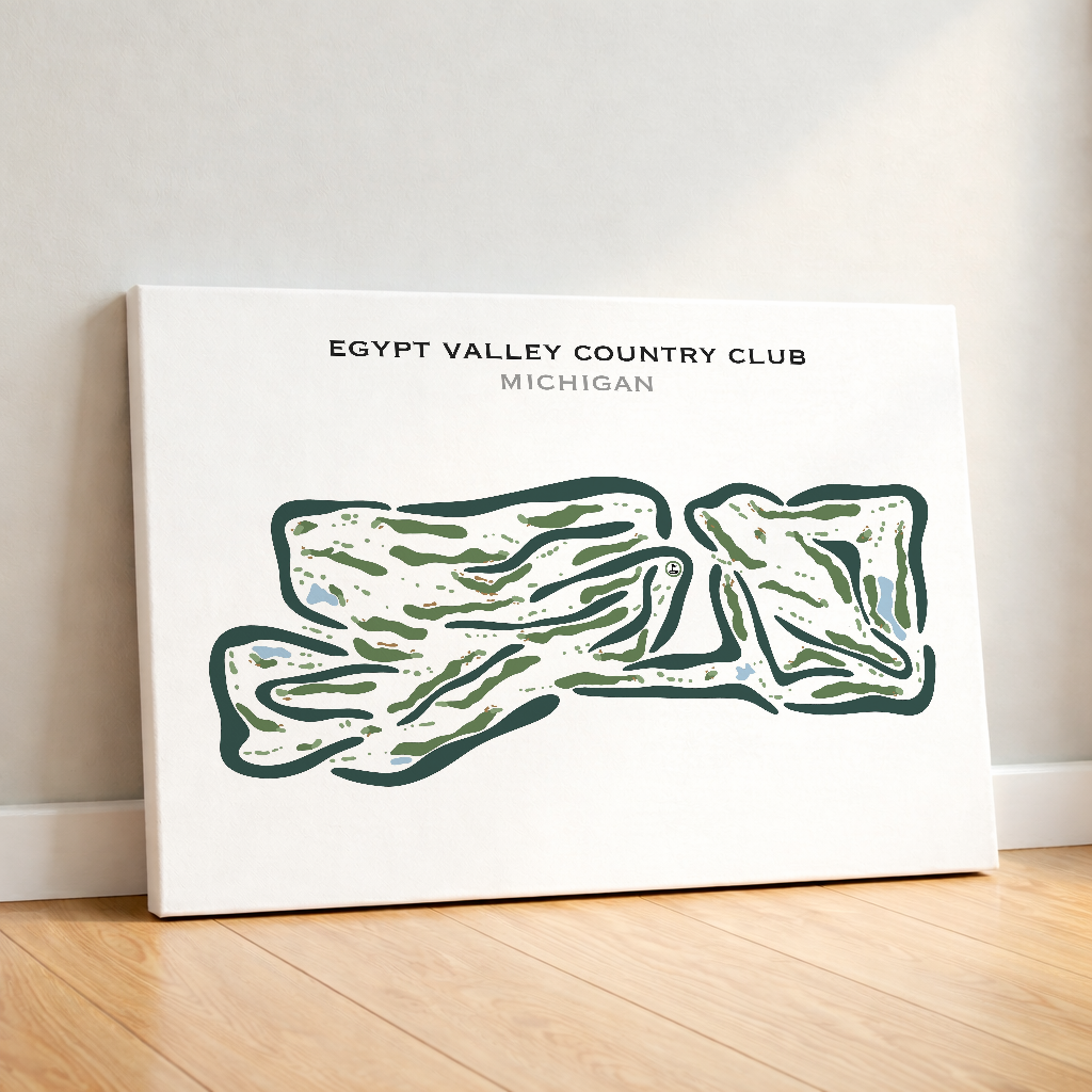 Egypt Valley Country Club, Michigan - Printed Golf Courses