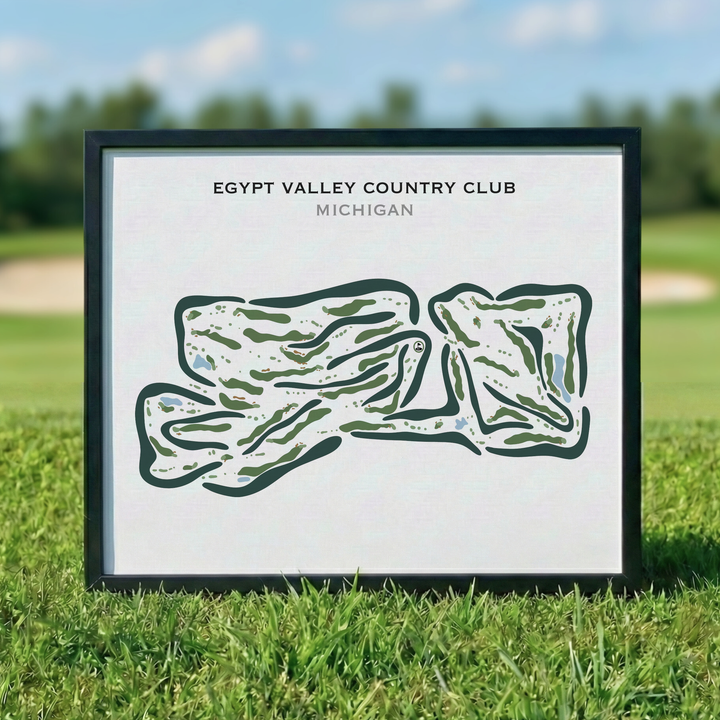 Egypt Valley Country Club, Michigan - Printed Golf Courses