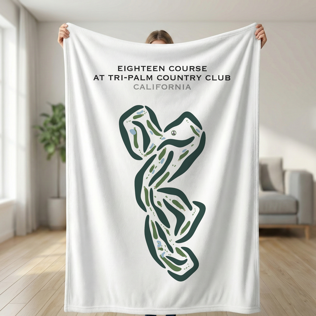 Eighteen at Tri-Palm Country Club, California - Printed Golf Courses