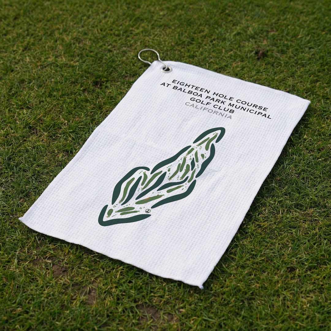 Eighteen Hole at Balboa Park Municipal Golf Club, California - Printed Golf Courses
