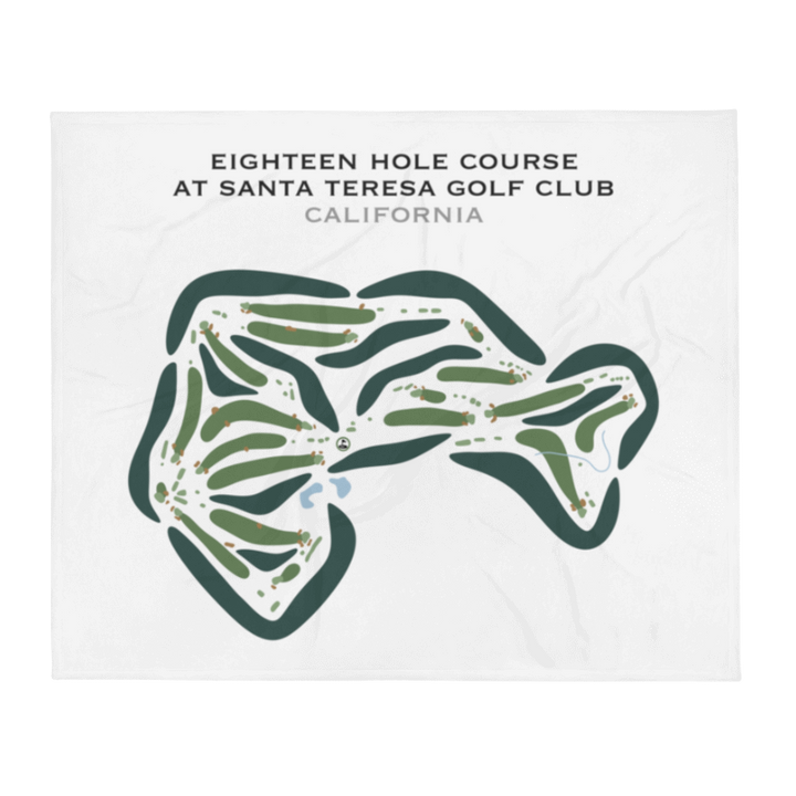 Eighteen Hole Course at Santa Teresa Golf Club, California - Printed Golf Courses
