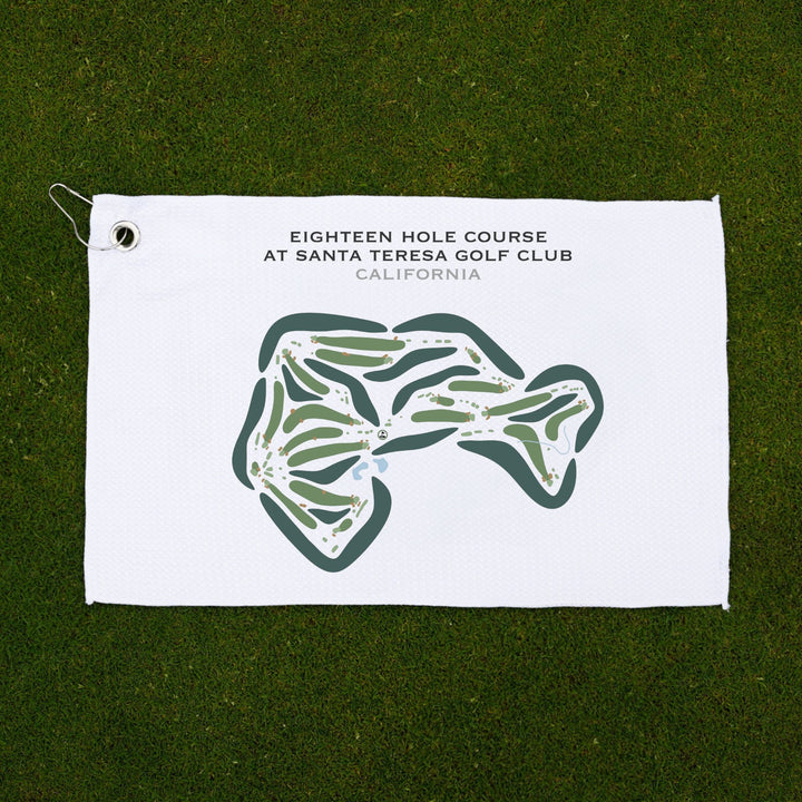Eighteen Hole Course at Santa Teresa Golf Club, California - Printed Golf Courses