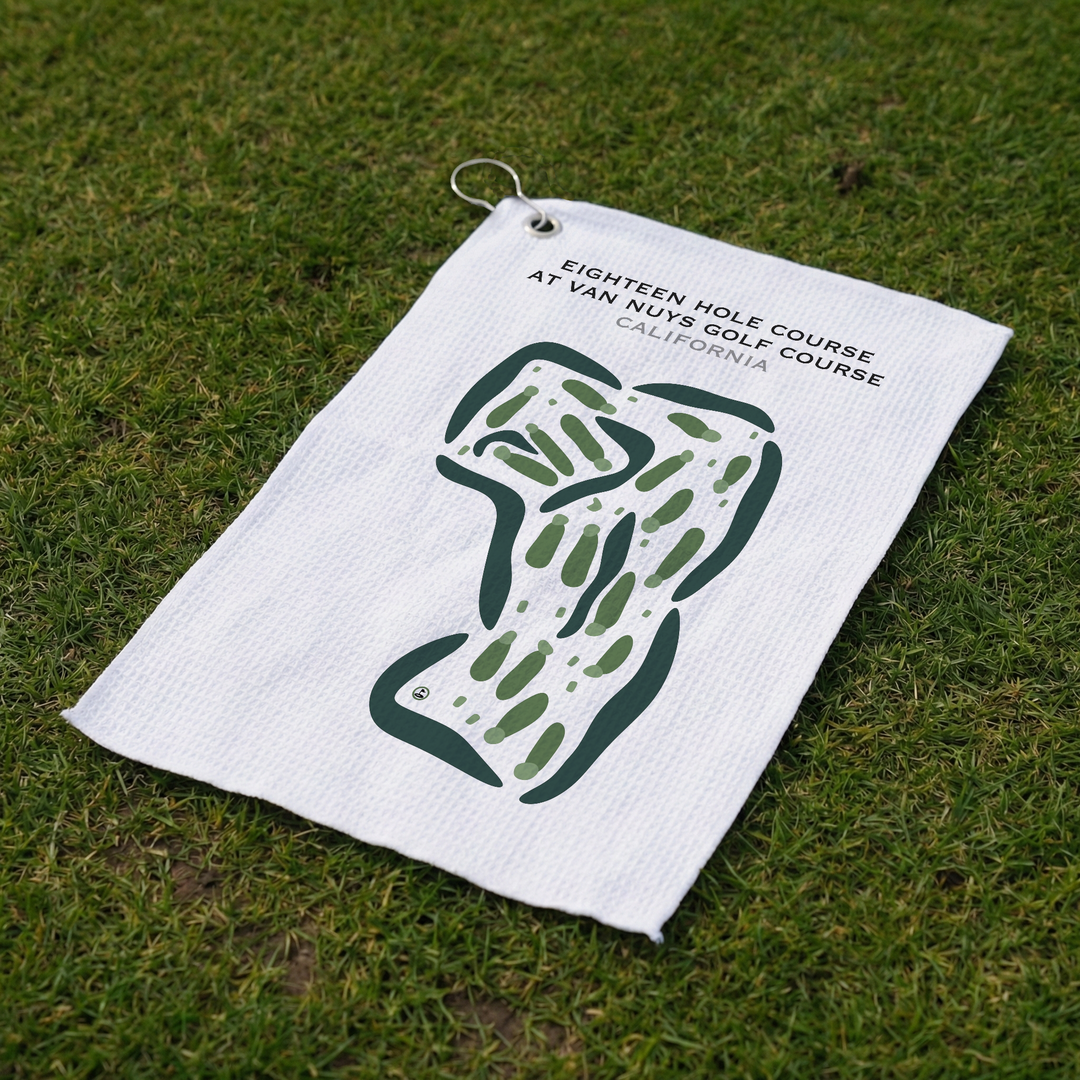 Eighteen Hole Course at Van Nuys Golf Course, California - Printed Golf Courses