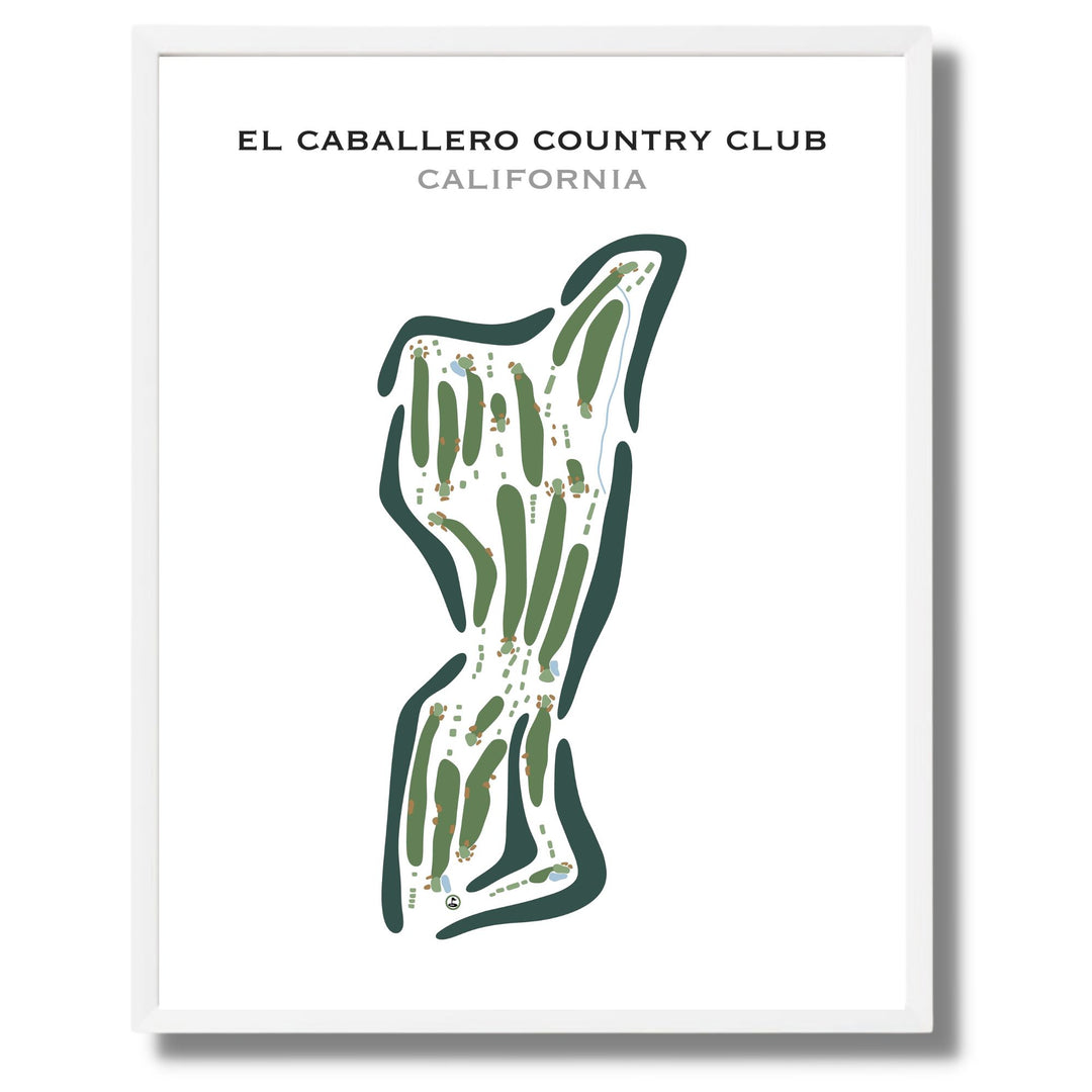 El Caballero Country Club, California - Printed Golf Course