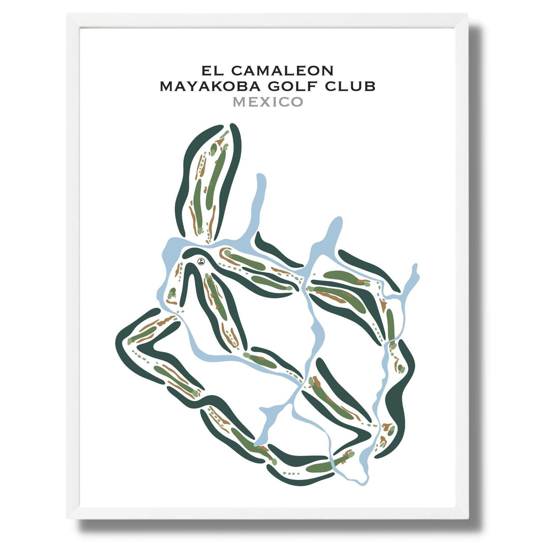 El Camaleón Mayakoba Golf Club, Mexico - Printed Golf Courses - Golf Course Prints