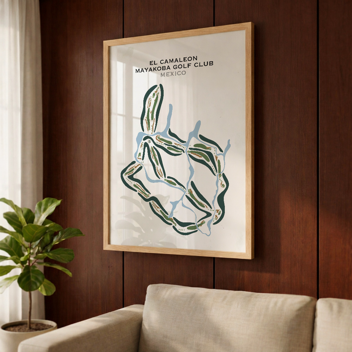 El Camaleón Mayakoba Golf Club, Mexico - Printed Golf Courses