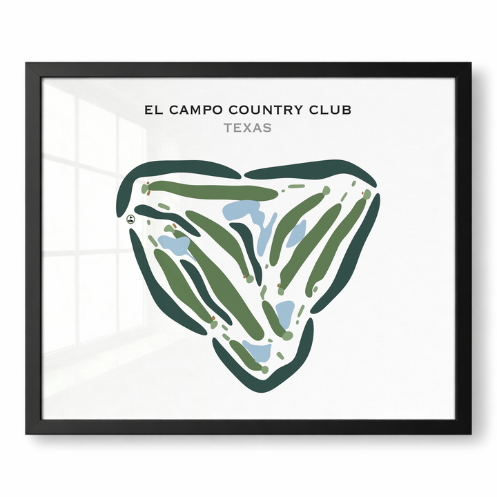 El Campo Country Club, Texas - Printed Golf Courses