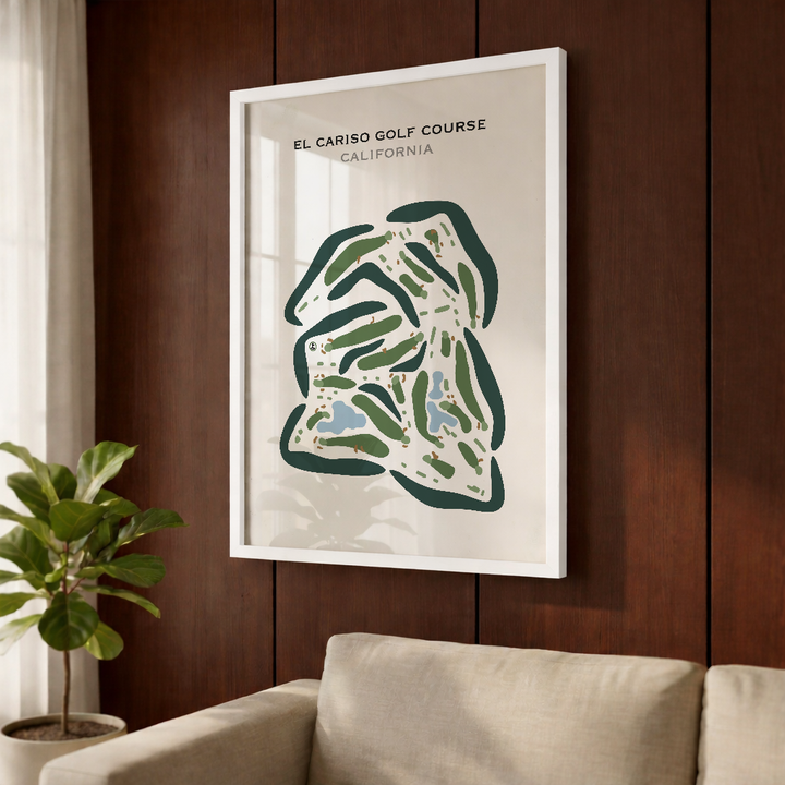 El Cariso Golf Course, California - Printed Golf Courses