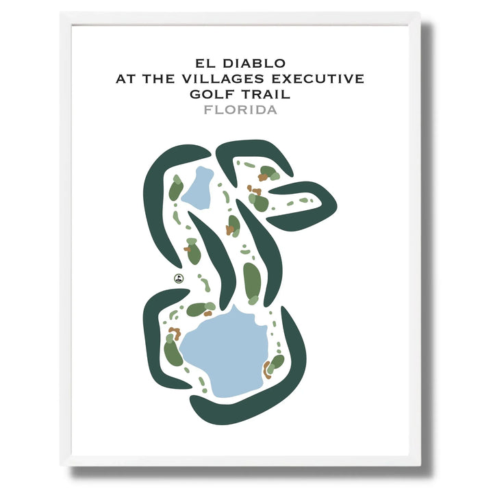 El Diablo Course at The Villages Executive Golf Trail, Florida - Printed Golf Courses