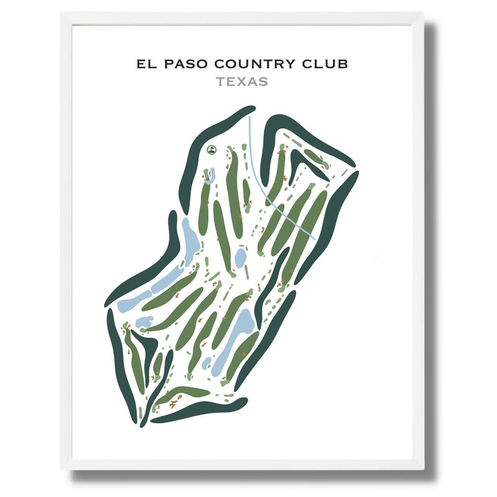 El Paso Country Club, Texas - Printed Golf Courses