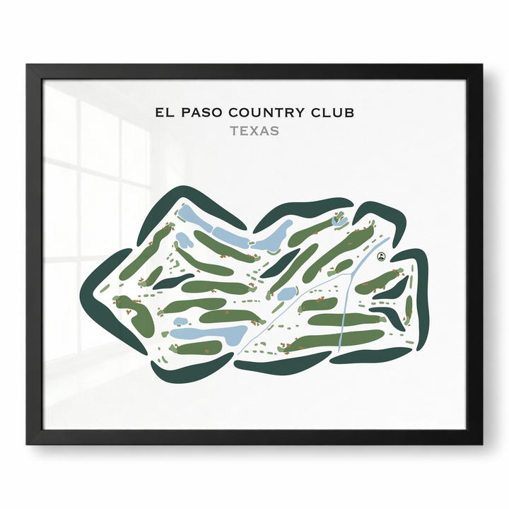El Paso Country Club, Texas - Printed Golf Courses