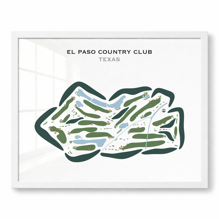El Paso Country Club, Texas - Printed Golf Courses